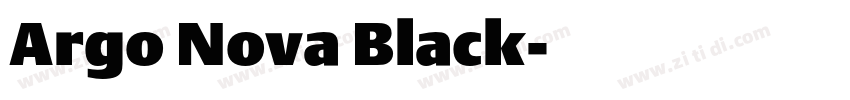 Argo Nova Black字体转换